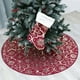 thumbnail image 4 of Vestido de árbol de Navidad Decoración de árbol de Navidad Vestido de árbol de Navidad Delantal inferior de árbol Vestido de árbol de Navidad de una sola capa, 4 of 5