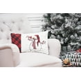 thumbnail image 2 of Snowman Embroidered Christmas Throw Pillow, 13" x 20", 2 of 5