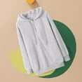 thumbnail image 4 of Baqcunre Womens Sweaters Women's D Hooded Sweater Sweater Sweater Casual V Neck Autumn And Winter Warm Plus Size Loose Sweatshirt Womens Sweatshirts Womens Fall Tops Grey S, 4 of 4