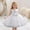 White, variant on Little Girls 0-5Y Sleeveless A-Line Sequin Tulle Dress, Flower Decorated Princess Gown for Wedding Ceremony, Pageants & Evening Shows White 2 Years