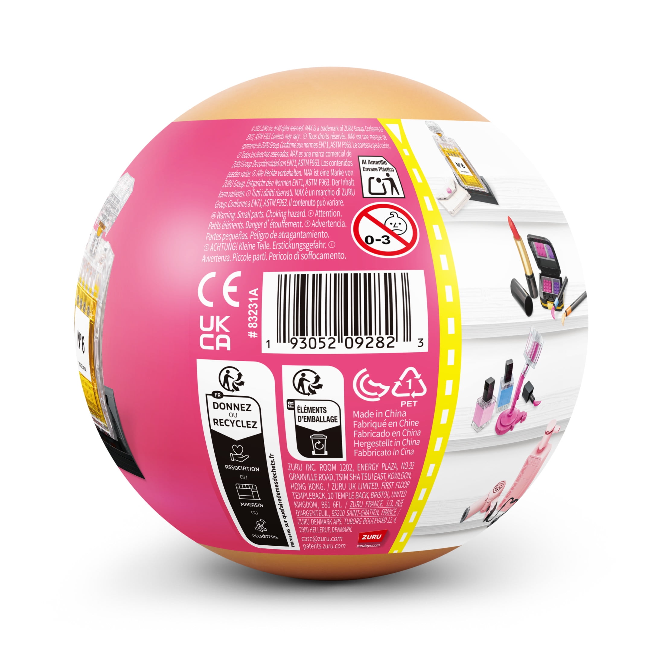 MAX Build More Premium Beauty Collection (Makeup Kit) de ZURU – Jouet déballage et mini briques, 169 pièces max. Designs élégants à créer/afficher. Pour 8+ ans, enfants, ados et adultes