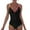 Black, variant on Womens Monokini Swimwear Solid Color with Asymmetric Cut One Piece Bathing Suit for Swimming Sunbathing,Hot Pink,S