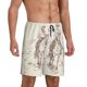 thumbnail image 2 of Balery Cowboys Riding Horses In Desert Pantalones cortos de pijama de punto de algodón para hombre con cinturilla y bolsillos-XX-Large, 2 of 6