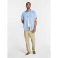 thumbnail image 2 of George Men's & Big Men's Regular Fit Microfiber Button-Up Shirt with Short Sleeves, Sizes XS-5XL, 2 of 5