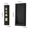 thumbnail image 2 of 4 Inch Chinese Calligraphy Ink Stone with Ink Stick, Rectangle Ink Stone Tray for Traditional Calligraphy Practice, 2 of 6