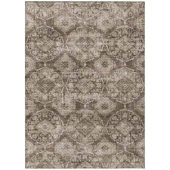 Dalyn Rugs Machine Washable Indoor/Outdoor Chantille ACN2196 Chocolate 10' x 14' Rug