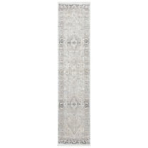 SAFAVIEH Dream Donette Modern Runner Rug, Grey/Ivory, 2' x 8'