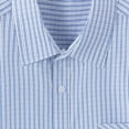 thumbnail image 4 of Under 10 dollars! Men's Cotton Seersucker Shirt Button Down Short Sleeve Shirt, 4 of 6