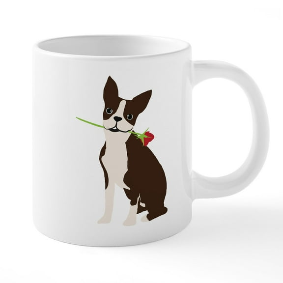 CafePress - Boston Terrier - 20 Oz White Ceramic Mega Mug