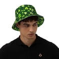 thumbnail image 4 of Fotbe Happy St. Patrick's day Sombrero Tipo Pescador con Estampado – Sombrero de Sol de Algodón de Moda para Playa, Golf, Pesca, 4 of 6