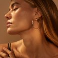 thumbnail image 2 of Juego de pendientes de aro FANDY Gold para mujer, 12 pares, 40 mm/50 mm, 2 of 5