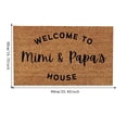 thumbnail image 2 of Welcome To Mimi And Papa's Funny Cute Doormat Door Mat Welcome Doormat Funny Doormat New Home Door Mat Dorm Rugs Blanket Throw Blanket Fuzzy 311 Blanket Blanket Throw Throw Blanket with Matching, 2 of 3