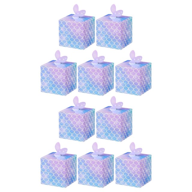 unbranded 10Ud Cajas De Papel Morado Con 3D Para Dulces Y Regalos En Eventos