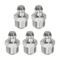 thumbnail image 1 of Unique Bargains 304 Raccord à Graisse Hydraulique Droit en Acier Inoxydable M10 x 1mm Filetage 5 Pack, 1 of 5