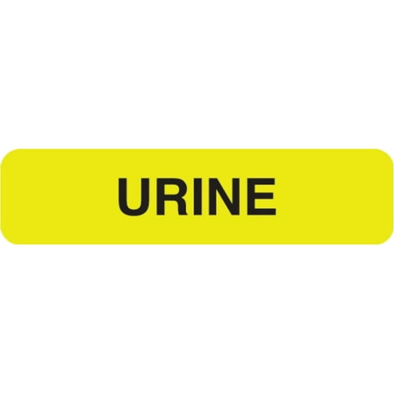 Specimen  for Laboratory Samples, 1-1/4" x 5/16", Fluorescent Yellow, Permanent Adhesive, , 250 Stickers/Box
