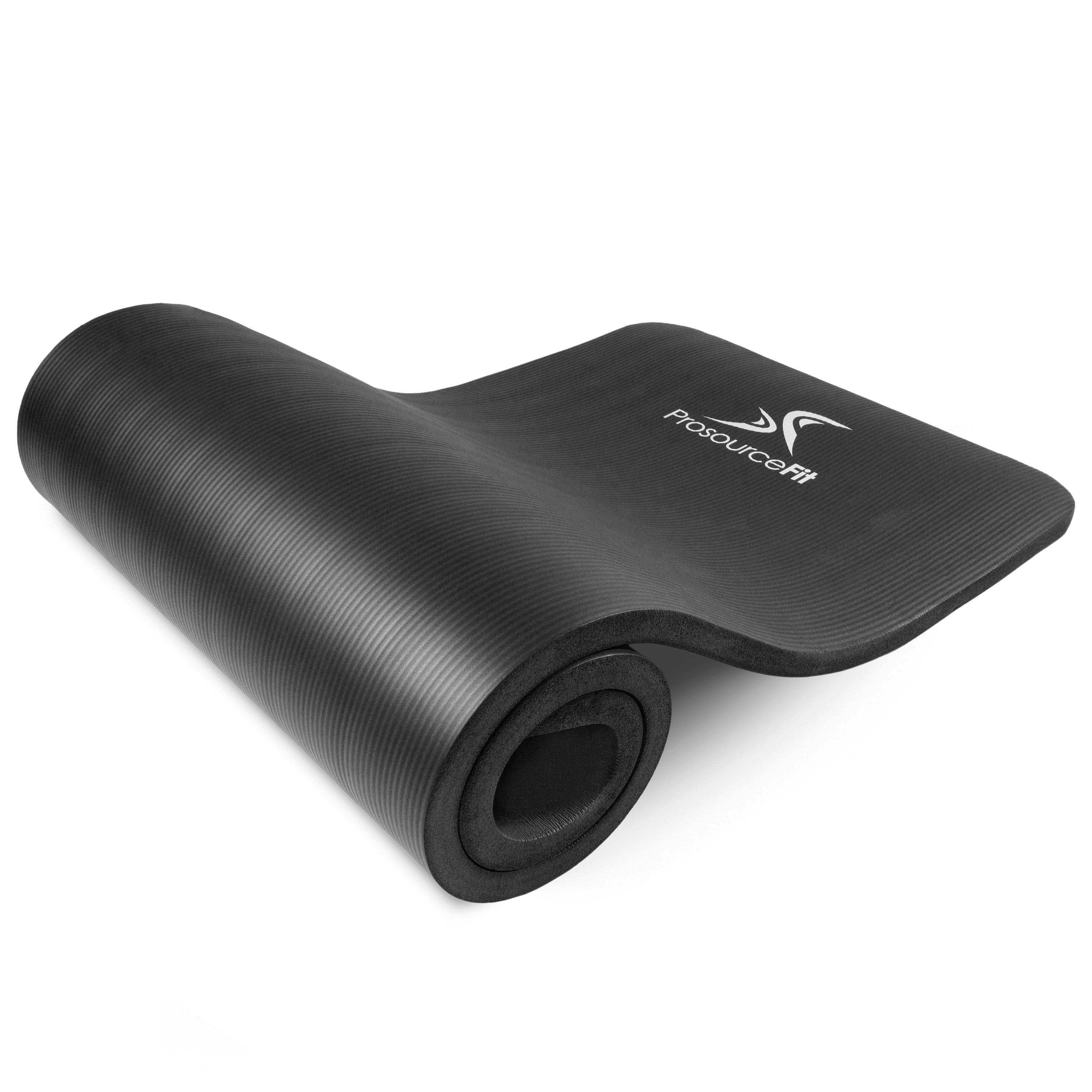 Prosourcefit Extra Thick Yoga and Pilates Mat 1 In. Black
