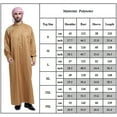 thumbnail image 3 of Mens Casual Abaya Long Robe Jubba Thobe Islamic Arab Kaftan Muslim Robe, 3 of 3