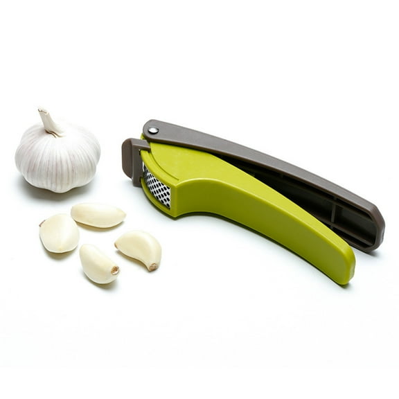 BE-TOOL Stainless Steel Garlic Press Crusher, 120 Degree Rotation Garlic Chopper Garlic Crusher for Garlic & Ginger