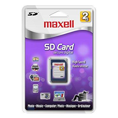 UPC 252157161022 product image for maxell 2 gb class 2 sd flash memory card 501000 (black) | upcitemdb.com