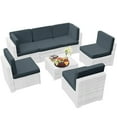thumbnail image 6 of FKSLIFE 23.6"×23.6"×3.35" Outdoor Patio Cushion Covers with Zipper 14 Pack Waterproof Slipcovers, 6 of 8