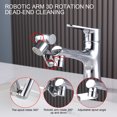 thumbnail image 4 of yeacher 360° Rotating Dual-Pack Faucet Extender with Splash-Proof Design, Extendable Arm, and Bubble Mode for Kitchen & Bathroom Sinks, Universal Adapter Included, Silver, 4 of 7