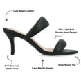 thumbnail image 2 of Journee Collection Womens Mellody Light Puff Strap Slip On Open Toe Pumps, 2 of 6