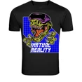 thumbnail image 1 of Dinosaur VR Headset Virtual Reality Gaming Graphic Unisex T-Shirt Z5367, S-5XL, 1 of 4