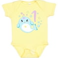 thumbnail image 3 of Inktastic Happy 1st Birthday with Cute Narwhal Stars and Bubbles Boys or Girls Baby Bodysuit, 3 of 5