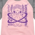 thumbnail image 3 of Disney - Lilo & Stitch - Crop Marks Stitch - Toddler & Youth Girls Raglan Graphic T-Shirt, 3 of 5