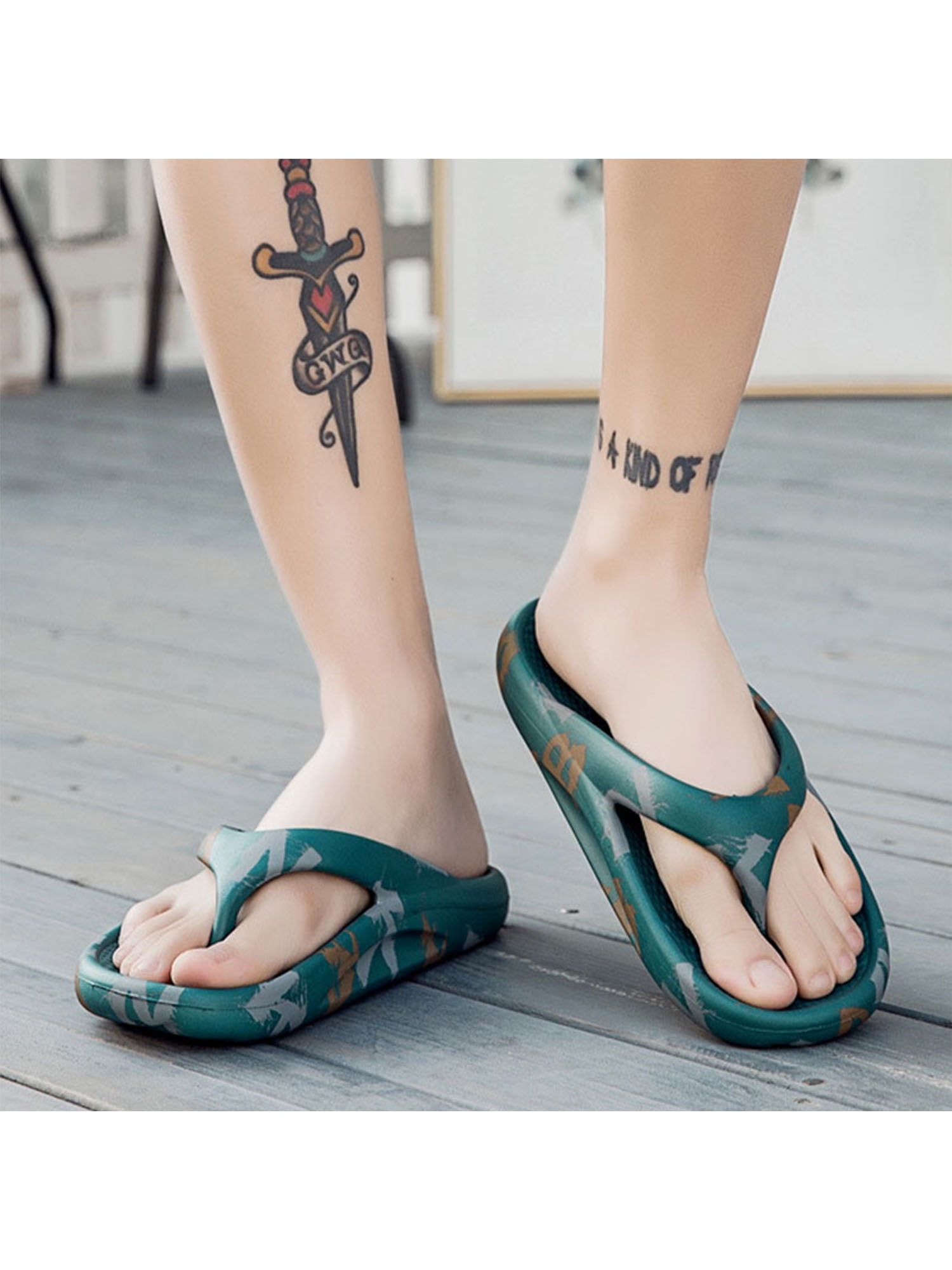 Difumos Mens Flip Flops Thong Sandals 