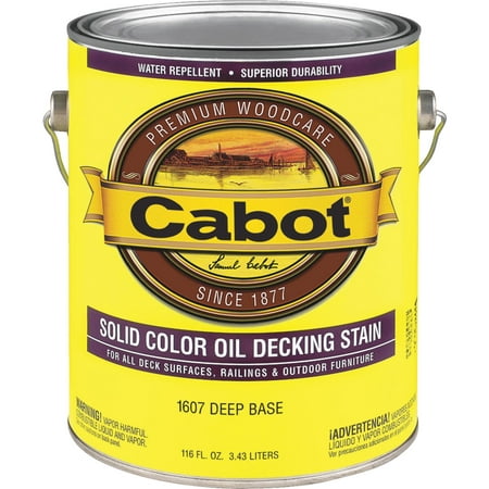 Cabot Solid Color Oil Deck Stain (Best Oil Based Deck Stain)