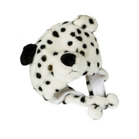 Rhode Island Novelty S Kids Plush Winter Beanie Dalmatian Dog Rhode Island Novelty S Kids Plush Winter Beanie Dalmatian Dog Animal Zoo Hat Costume Accessory