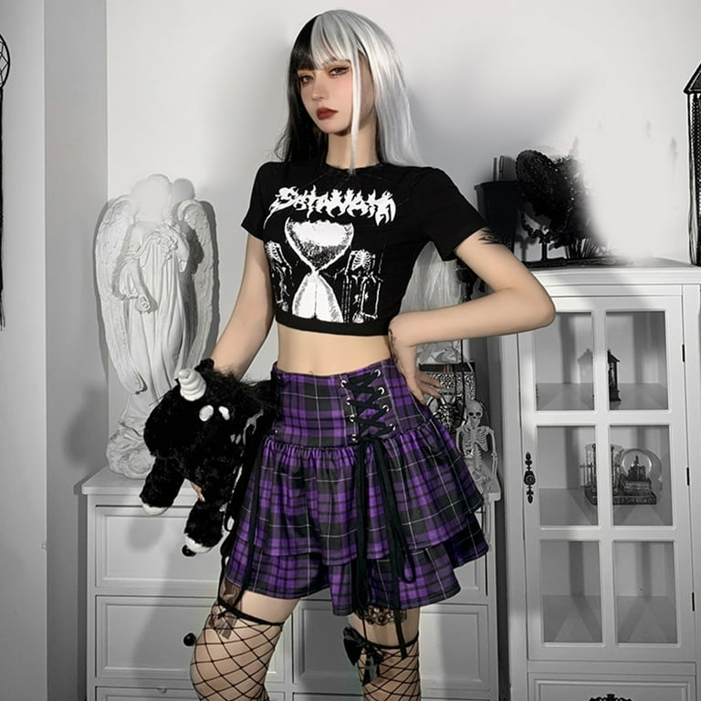 Tartan clearance skirt goth
