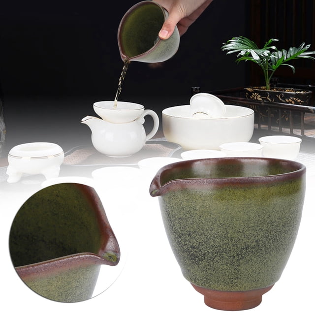 Cergrey Tea Mug, Ceramic Evenly Divided Tea Cup Drinkware Teaware Collection Gift Tea Ceremony Accessories, Teacups