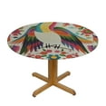 thumbnail image 3 of JEUXUS Mexican Otomi Birds Floral Round Tablecloth Circular Table Cloths Cover Washable Polyester Tabletop Runner for Kitchen Party Picnic Dining Decor, 3 of 7