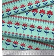 thumbnail image 3 of Soimoi Velvet Fabric Leaves & Floral Clip Art Decor Fabric Printed Yard 58 Inch Wide, 3 of 3