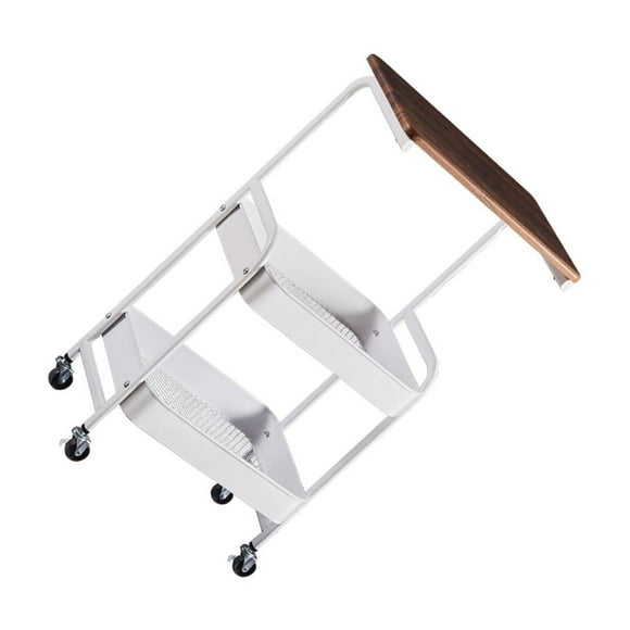 Guardoinrt Chariot de Rangement Mince à 3 Niveaux avec Roues Roulantes Utilitaire pour Chambre Bureau Blanc