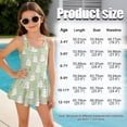 thumbnail image 5 of DISNIMO Girls' Swimsuit Bunny Carrot Printed One Piece Bathing Suit Quick Dry Beach Swimwear Sleeveless Bathing Suits with Skirts, 5 of 8