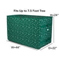thumbnail image 2 of Covermates Keepsakes Christmas Tree Structured Rolling Storage Bag - Superior Protection, Reinforced Handles - Holiday Storage, Green Snowflake, 2 of 8