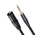 thumbnail image 4 of Conector de audio de cable de micrófono estéreo de audio de 635 mm y 1/4 pulgadas para altavoces de micrófonos, 4 of 9