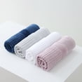 thumbnail image 4 of Nvzi 4 toallas blancas gruesas, 34x72cm, paños de baño de algodón puro, toallas gruesas ultra absorbentes y suaves para uso diario, paños de algodón ideales para la cara,, 4 of 5