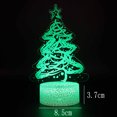 thumbnail image 2 of Lámpara de mesa 3D de la serie del árbol de Navidad, luz de noche teledirigida del tacto colorido del regalo creativo del LED, 2 of 5