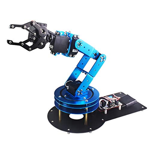 Ud over amerikansk dollar Kompliment LewanSoul 6DOF Robotic Arm Kit for Arduino STEAM Robot Arm Kit with Handle  PC Software and APP Control with Tutorial - Walmart.com