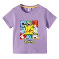 thumbnail image 1 of Camisetas de Pokémon para niños y niñas, ropa de manga corta con estampado de dibujos animados de Pikachu, moda de verano qym unisex, 1 of 2