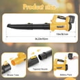 thumbnail image 4 of Leaf Blower, 680CFM 280MPH 21V Leaf Blower Cordless with 2X6.0Ah Battery & Charger, Electric Leaf Blower for Lawn Care, Battery Powered Leaf Blower for Snow Blowing & Yard Patio Garden Cleaning, 4 of 11