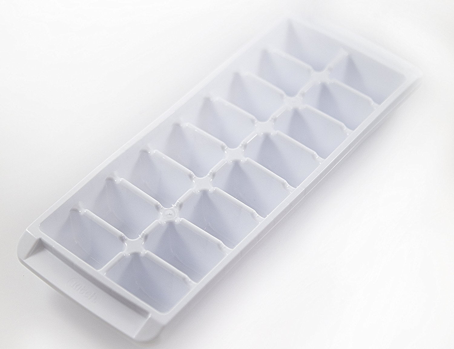 Kitch Fix Easy Release White Plastic Ice Cube Tray, 16 Cube Trays, Pack of 4
