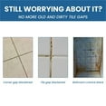 thumbnail image 4 of Tile Grout Repair, Heavy-Duty White Grout Filler Repairs Renews Tubes, Grout Sealer for Bathroom Shower Kitchen Floor Tile, Fast Drying Tile Grout Paint, Restore and Renew Tile Joints Grout Line, 4 of 8