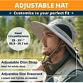 thumbnail image 5 of GearTOP Fishing Hat with Flaps UV Protection Sun Hat Womens with Drape Beach Hats with Neck Protection Sun Hat with Neck Flap, Light Grey, 5 of 6