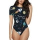 thumbnail image 1 of Fotbe Space Body de Mujer con Cuello Redondo y Mangas Cortas, Sin Mangas Ajustado, Suave, Cómodo y Básico-Large, 1 of 7