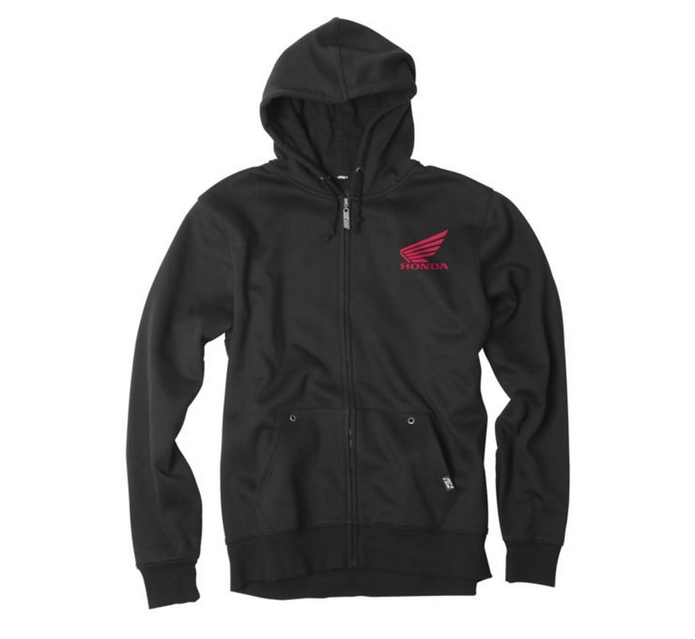 Factory Effex Honda Ride Red Mens Zip Up Hoody Black Red MD Walmart